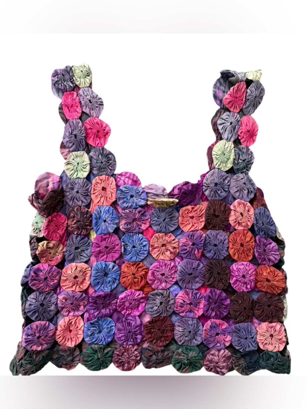 Boho Crop Top Tank  Patchwork Festival - Picture 2 of 3